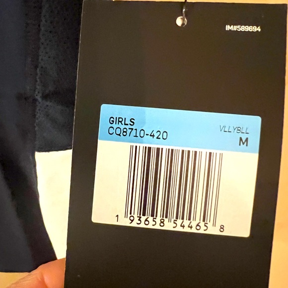 Girls Youth Nike Short Sleeve Volleyball Jersey Training Shirt CQ8710-420 - Picture 5 of 5